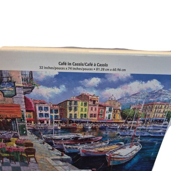 Milton Bradley Sam Park Cafe in Cassis 2000 pc Jigsaw Puzzle - Picture 4 of 10